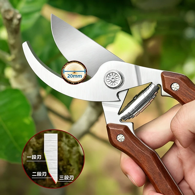 All Steel Integrated Multifunctional Pruning Shears For Gardening, Fruit Tree Pruning, Flower Pruning, Garden Greening Tools