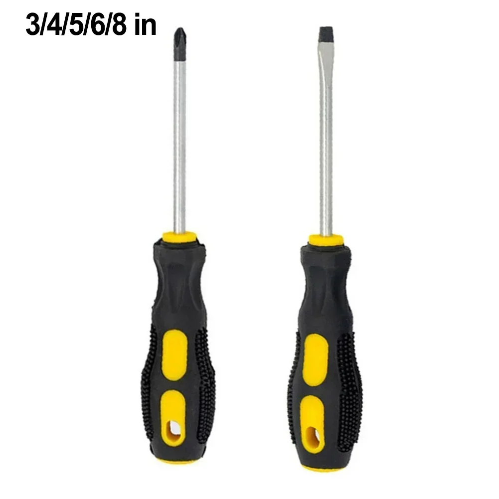 Multipurpose Handle Screwdrivers Set With Magnetic Insulated Security Repair Hand Tools Cross/Straight Type Mini Screw Driver