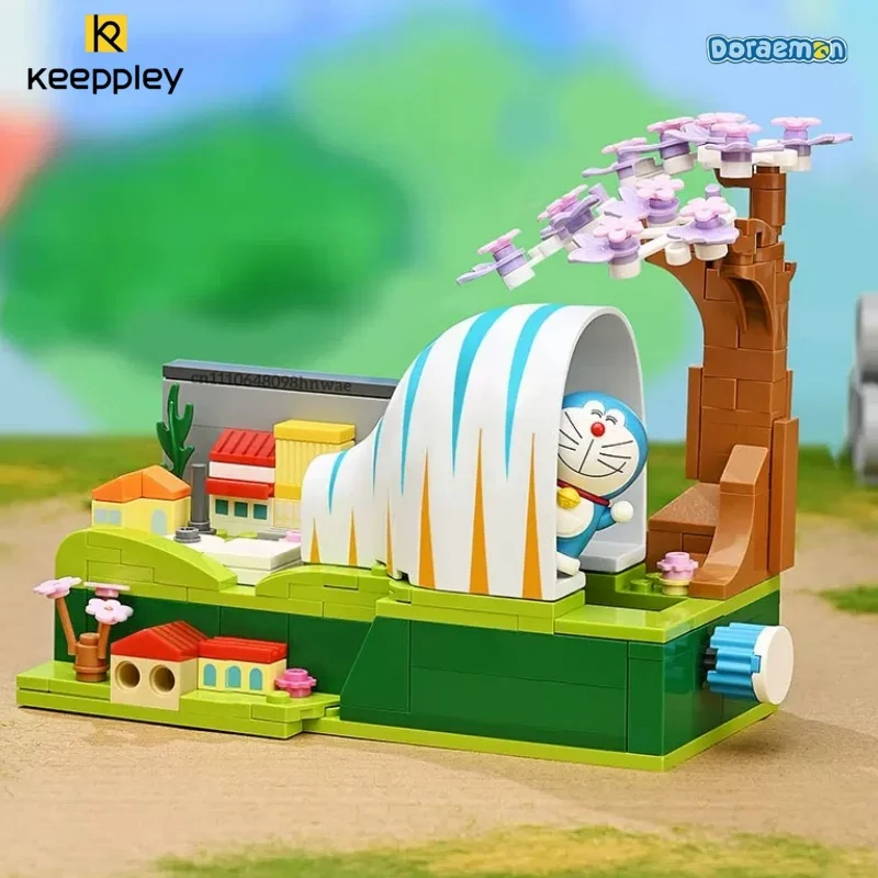 

Keeppley Doraemon Series Building Blocks Becomes Bigger and Smaller Tunnel Assembly Model Nobi Nobita's Room Ornament Toy Gift