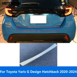 Car Accessories For Toyota Yaris G Design Hatchback 2020-2023 2024 Exterior Rear Trunk Bumper Door Sill Tail Scuff Guard Plate