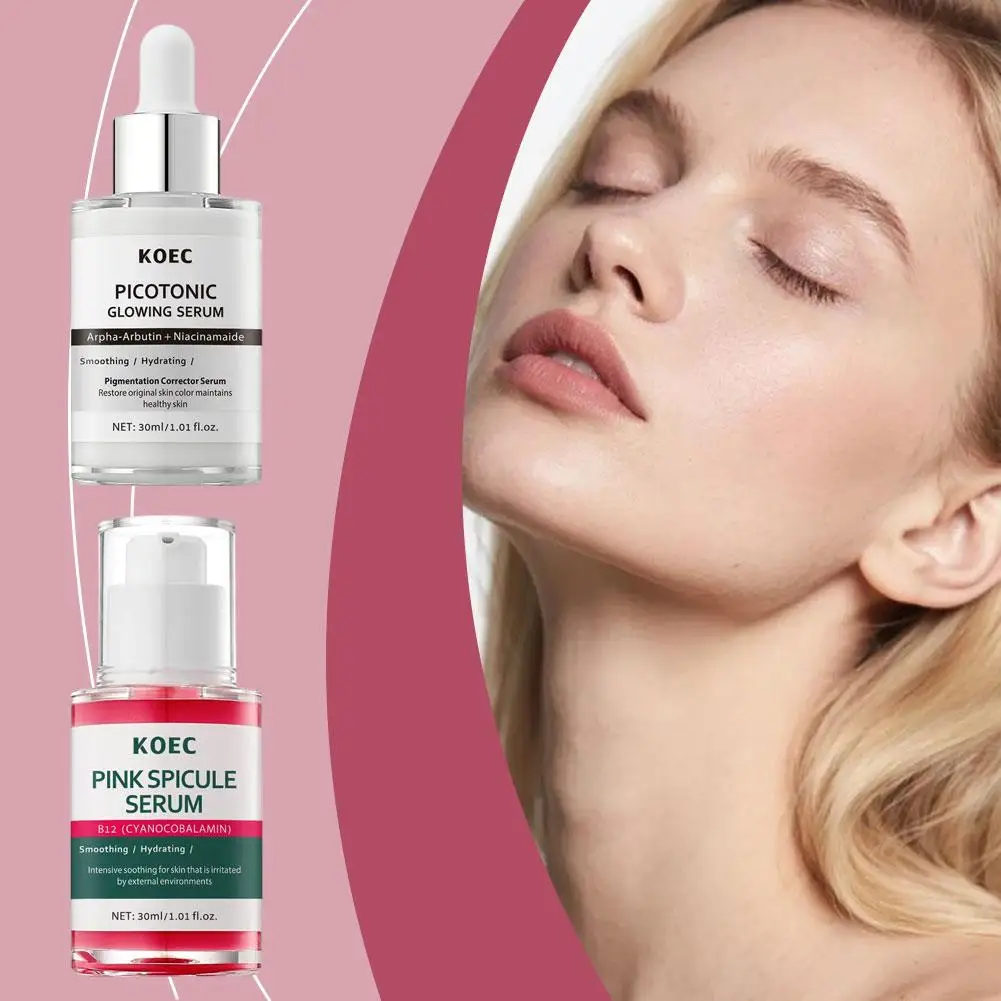 

Anti-Aging Gentle Facial Serum Essence Niacinamide + Hexapeptide Fades Dark Circles Spots Shrinks Pores Revitalizes Skin Daily