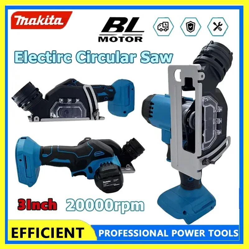 

Makita Cordless Circular Saw, 3 Inch Handheld Angle Grinder Rechargeable Cut Off Tool for Cutting Metal Wood Tile Marble