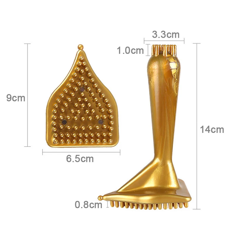 

Массажная щетка Meridian — треугольная антицеллюлитная щетка для тела для похудения и улучшения кровообращения