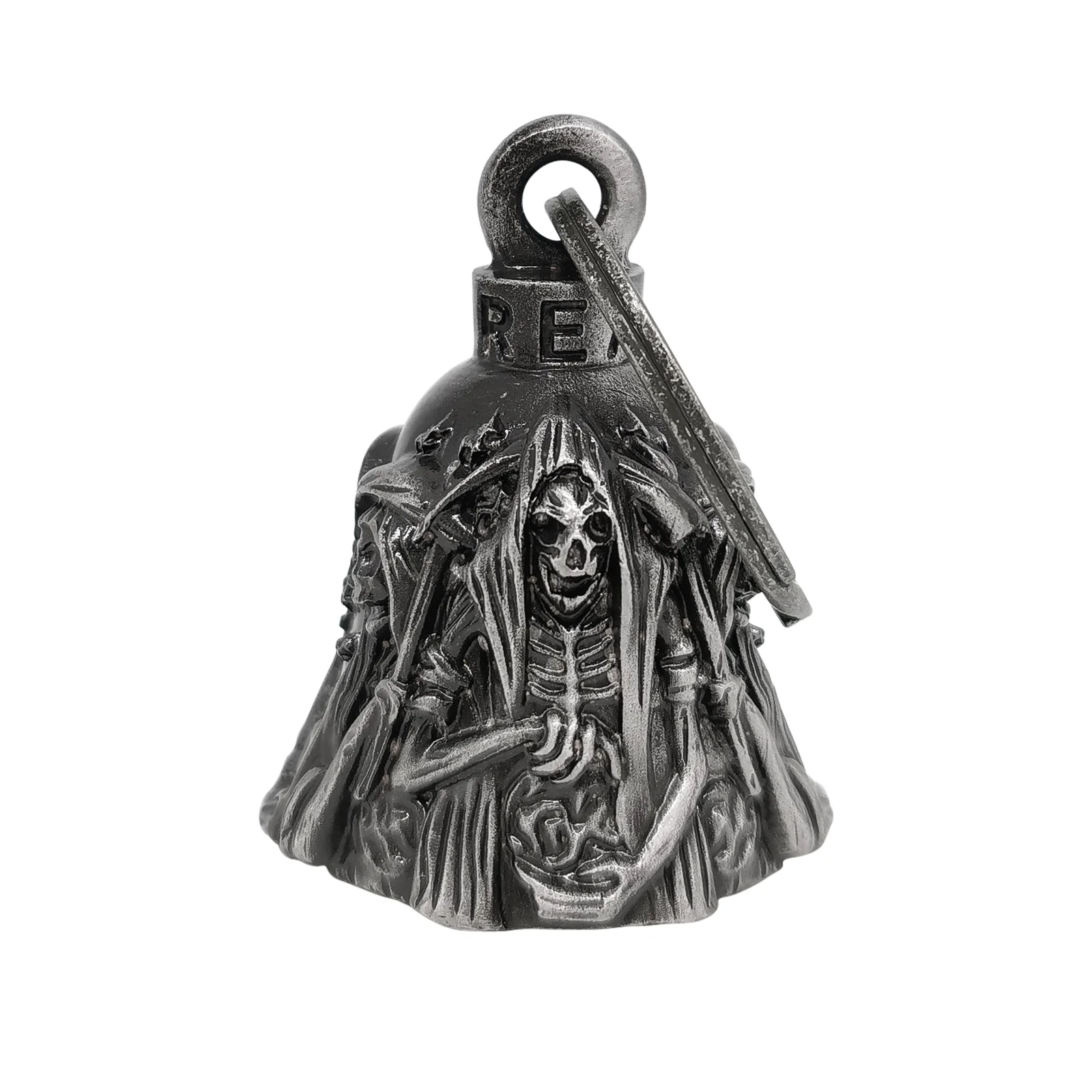 

1 Pc Skeleton 3D Motorcycle Bell Guardian Angel Drive Away Gremlin, Biker Bell for Men Women Rider Riding, Good Luck Gift