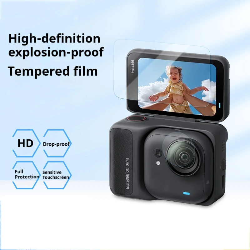 Screen Protector Tempered Glass Film for Insta360 GO Ultra Lens Hydrogel Protective Film for Insta360 GO Ultra Accessories