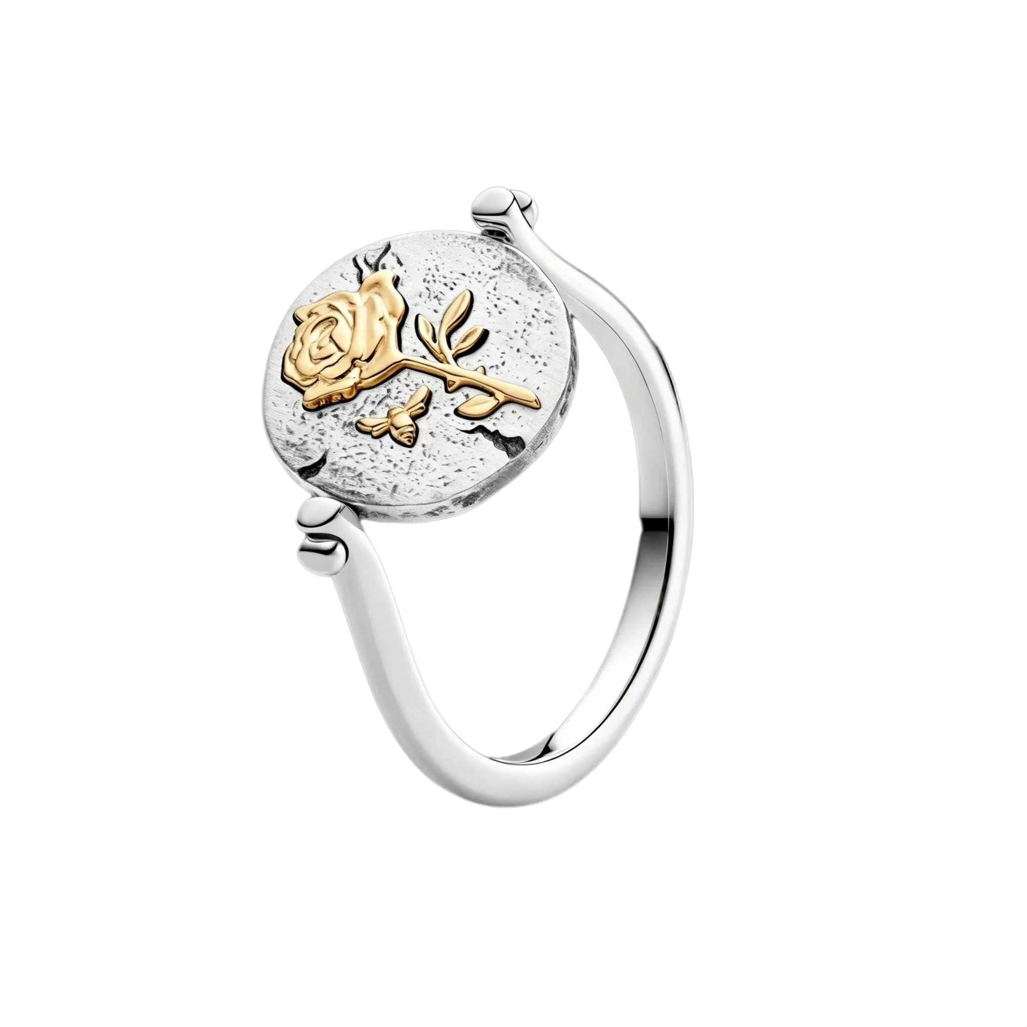 2026 New S925 Silver Sun Moon Harmony Ring, Fashionable Fashion Jewelry Suitable for Women's Wedding Banquet Wearing