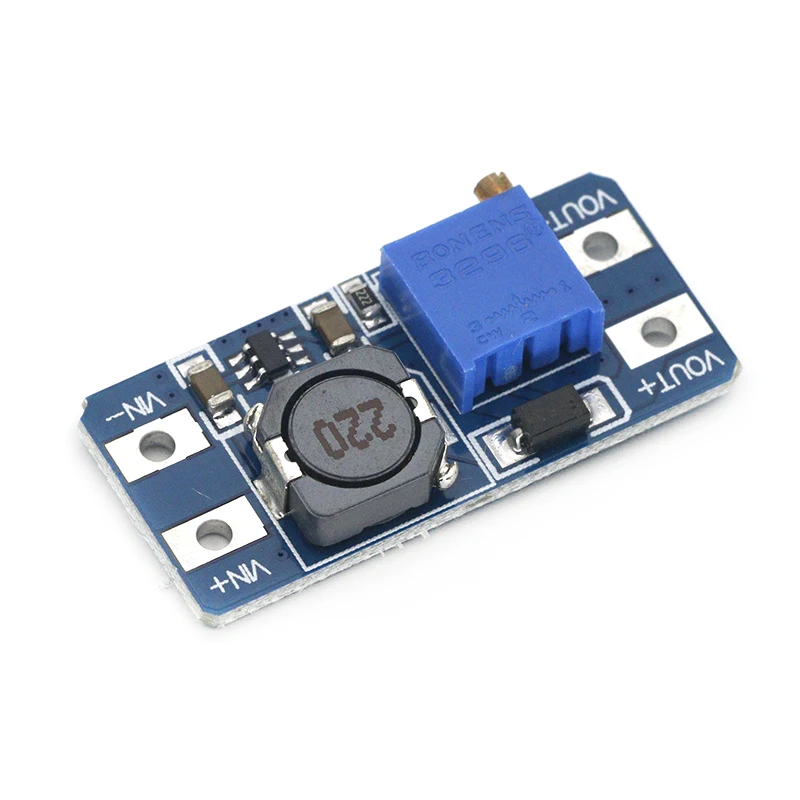 MT3608 DC-DC Konverter Step Up Modul Suplai Daya Peningkat Papan Step-Up Output Maksimal 28V 2A UNTUK Arduino