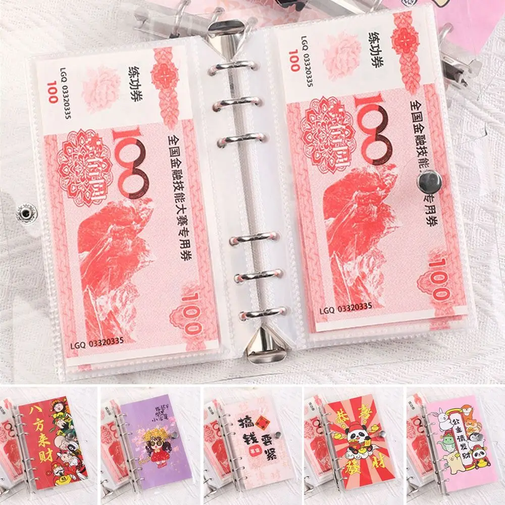 돈 절약 100 봉투 돈 절약 챌린지 대용량 방수 저축 챌린지 시트, PU 재사용 가능한 예산바인더