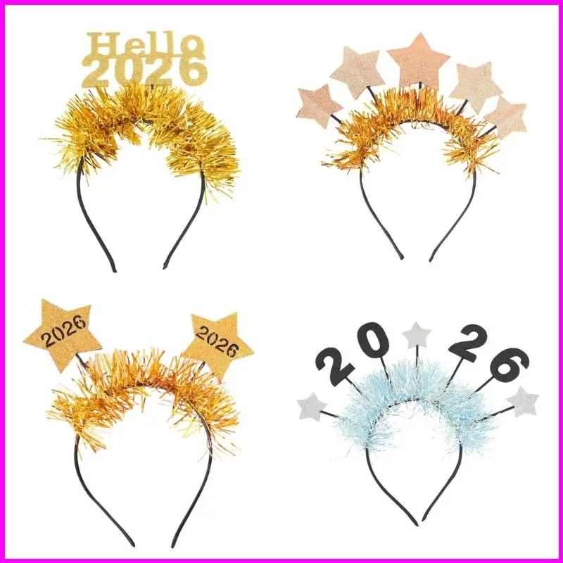 Noworoczne dekoracje imprezowe Nowy Rok Tiars Tiaras Nowy Rok Kapelusz Hap Fryzjer