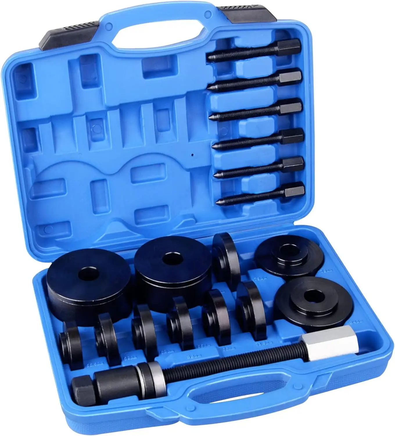 19 قطعة محرك العجلات الأمامية محمل إزالة خدمة التثبيت مجموعة أدوات FWD تحمل تثبيت مجموعة رئيسية مجموعة إزالة محمل العجلة #5