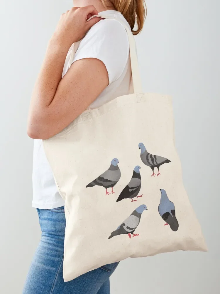 Design 33 - The Pigeons Tote Bag tote men's men sac pour femme