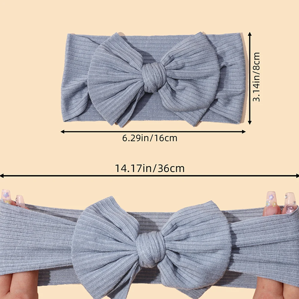 5Pcs/Lot Baby Girl Headband Set Girls Bowknot Hairbands for Newborn Girl Soft Elastic Kids Headwear Toddler Hair Accessories