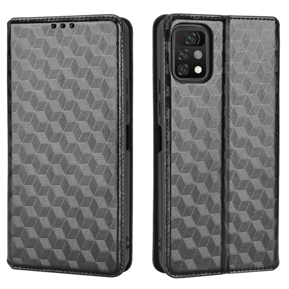 Capa de couro flip para Umidigi A11, A11S Pro Max, pele magnética, padrão tridimensional, slot para cartão à prova de choque, carteira de telefone