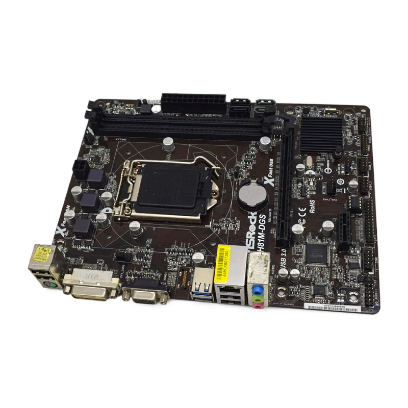 Imagem -04 - Asrock-placa-mãe H81m Dgs Suporta o Lga1150 Core i7 Core i5 Core i3 Cpu Chipconjunto Intel H81 Pci-e 2.0 2x Ddr3 1x Dvi