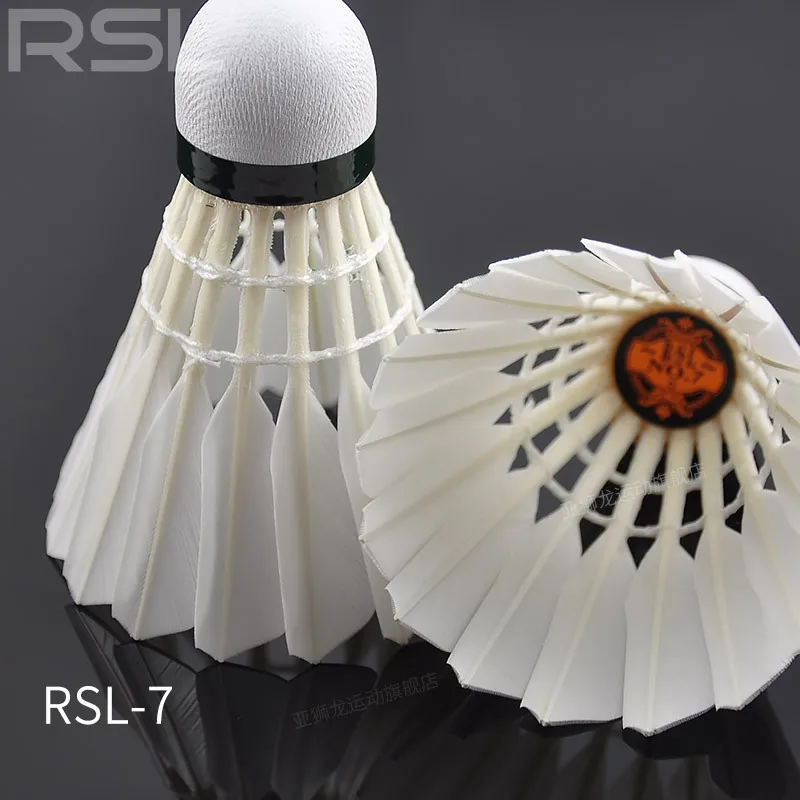 60Pcs=5tubes RSL Asian Lion Dragon No. 7 badminton flight stable and durable economic training competition club RSL7