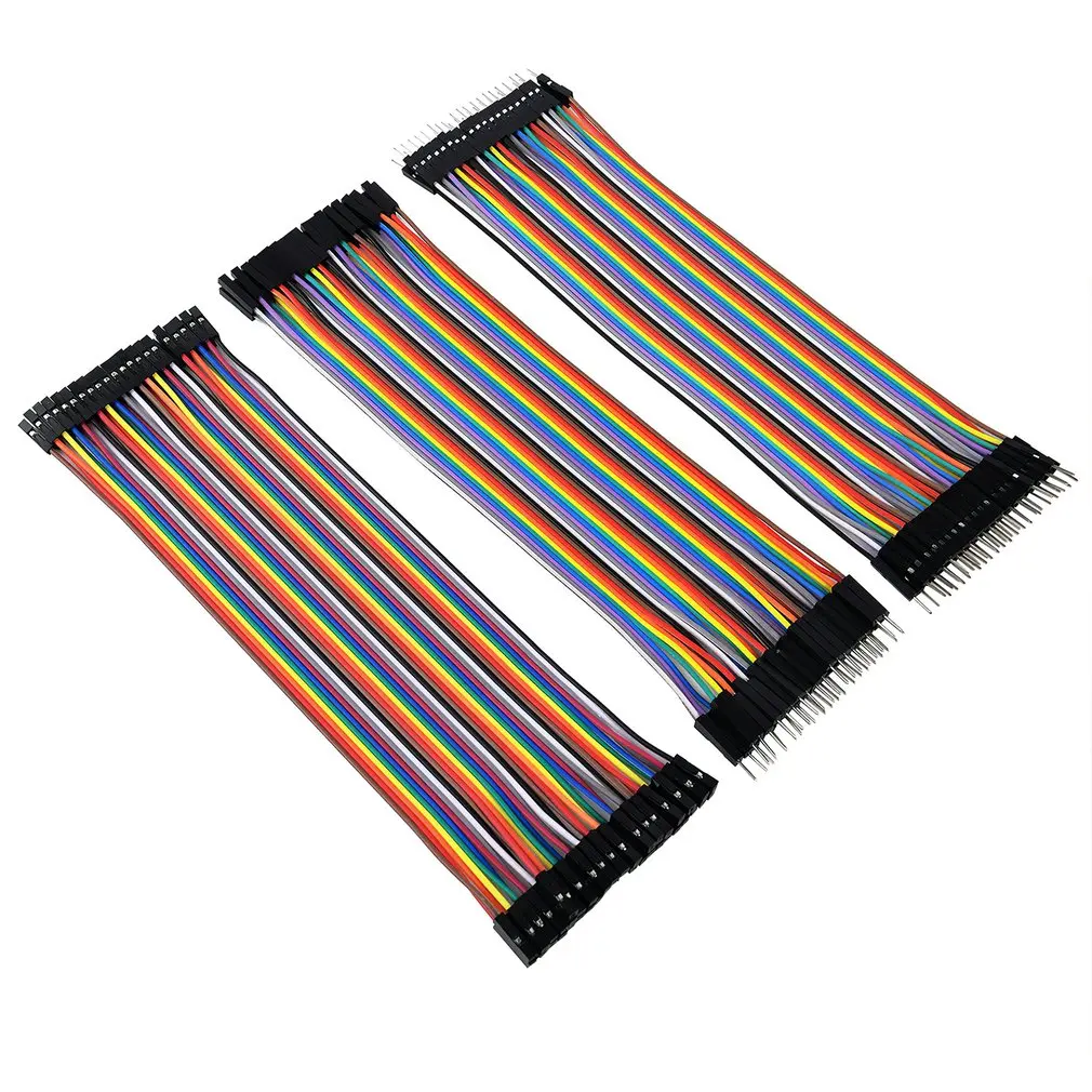 120PCS Dupont Line 20cm 40Pin Male to Male + Male to Female and Female to Female Jumper Wire Dupont Cable for DIY Wholesale