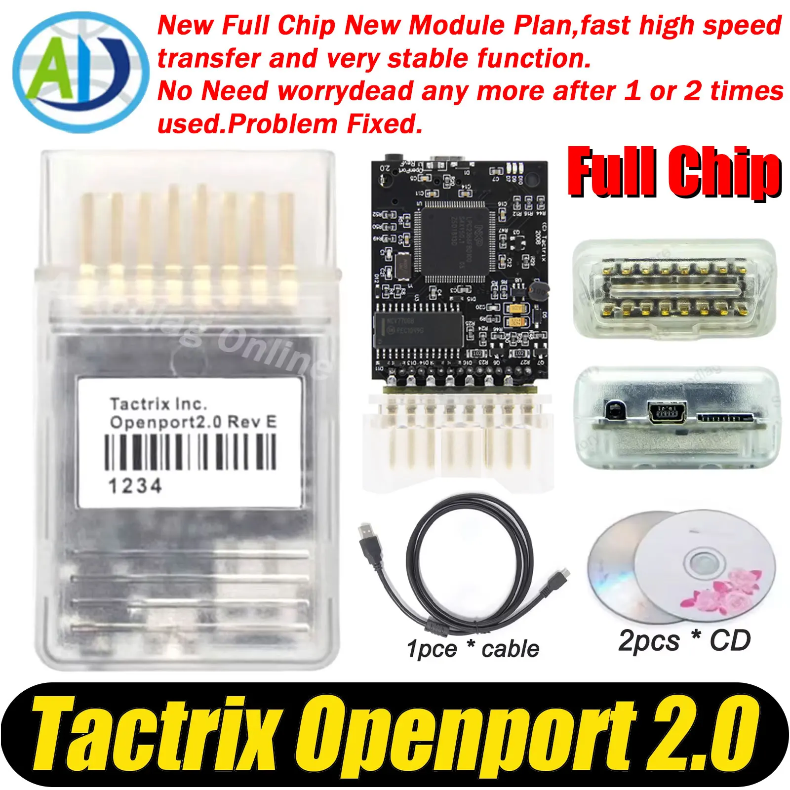 Openport 2.0 OBD2 Scanner TTool For Land Rover/Jaguar/Toyota/Mitsubishi/Subaru J2534 ECU Flash Scanner For Tactrix Openport 2.0