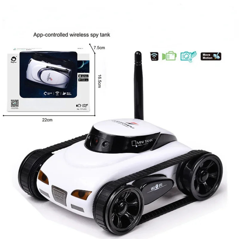 FPV WIFI RC Car qualità in tempo reale Mini HD Camera Video telecomando Robot Tank APP intelligente giocattoli Wireless auto elettrica