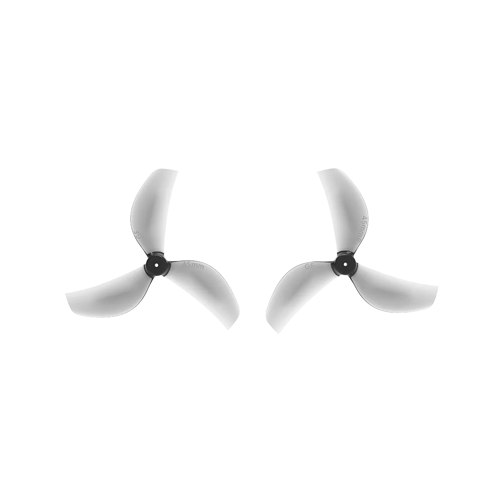 20 unidades/10 pares Gemfan 45 mm-3 hélice de três lâminas de 1,5 polegadas para FPV