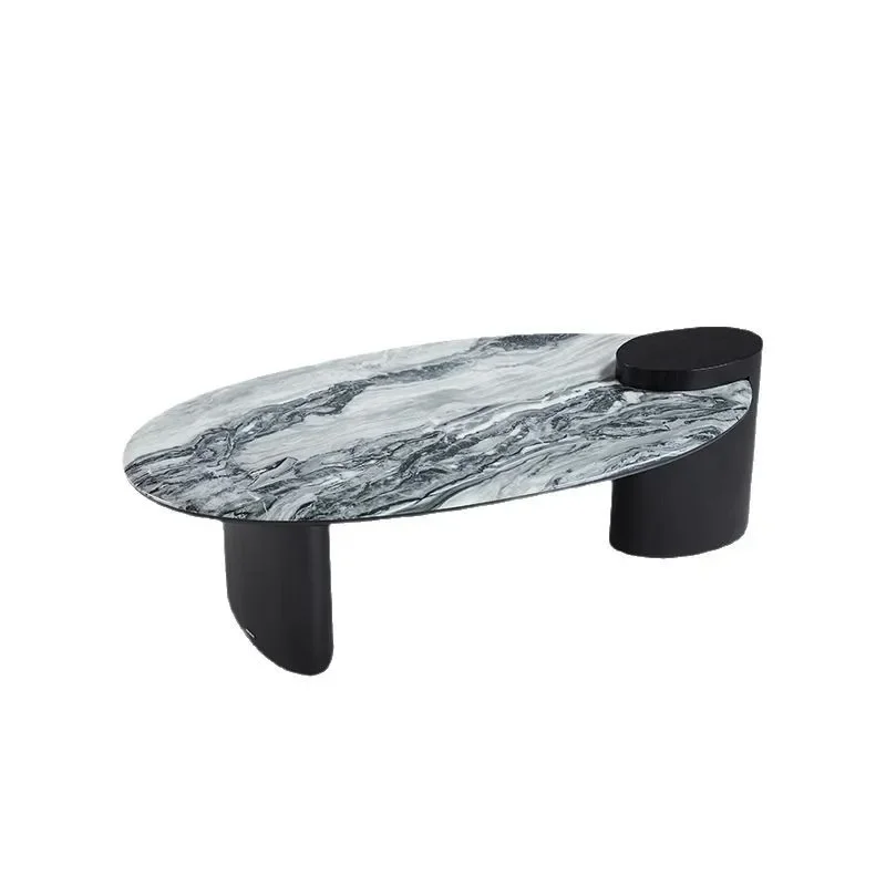 

Coffee table living room home, small apartment retro, microcrystalline stone special-shaped simple, modern creative design