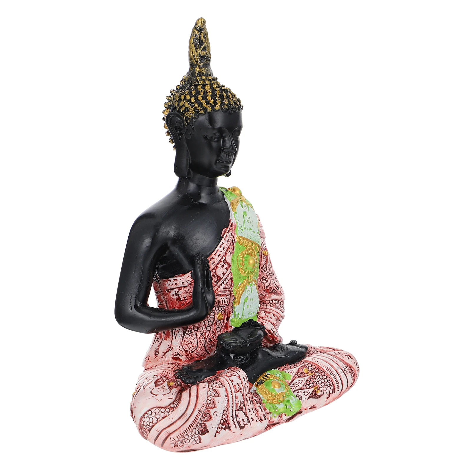 

1pcs Resin Bodhisattva Ornaments Decorative Sculpture Beautiful Appearance Desk Home Office Bodhisattva Statue Antiqued Design