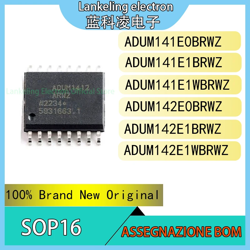 ADUM141E0BRWZ ADUM141E1BRWZ ADUM141E1WBRWZ ADUM142E0BRWZ ADUM142E1BRWZ ADUM142E1WBRWZ IC 100% Brand New Original chip SOP16