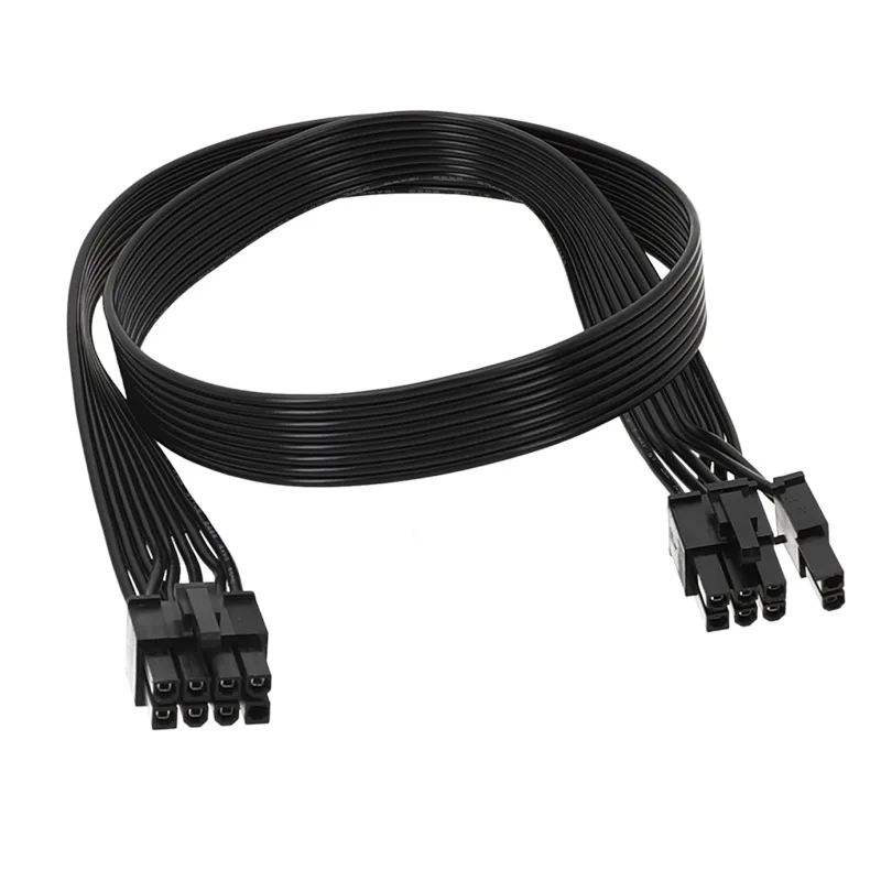 8 Pin PCIE Cable, 8 Pin Male to 6+2 Male GPU Power Cable, Compatible with Corsair, Thermaltake, ARESGAME Modular Power Supply
