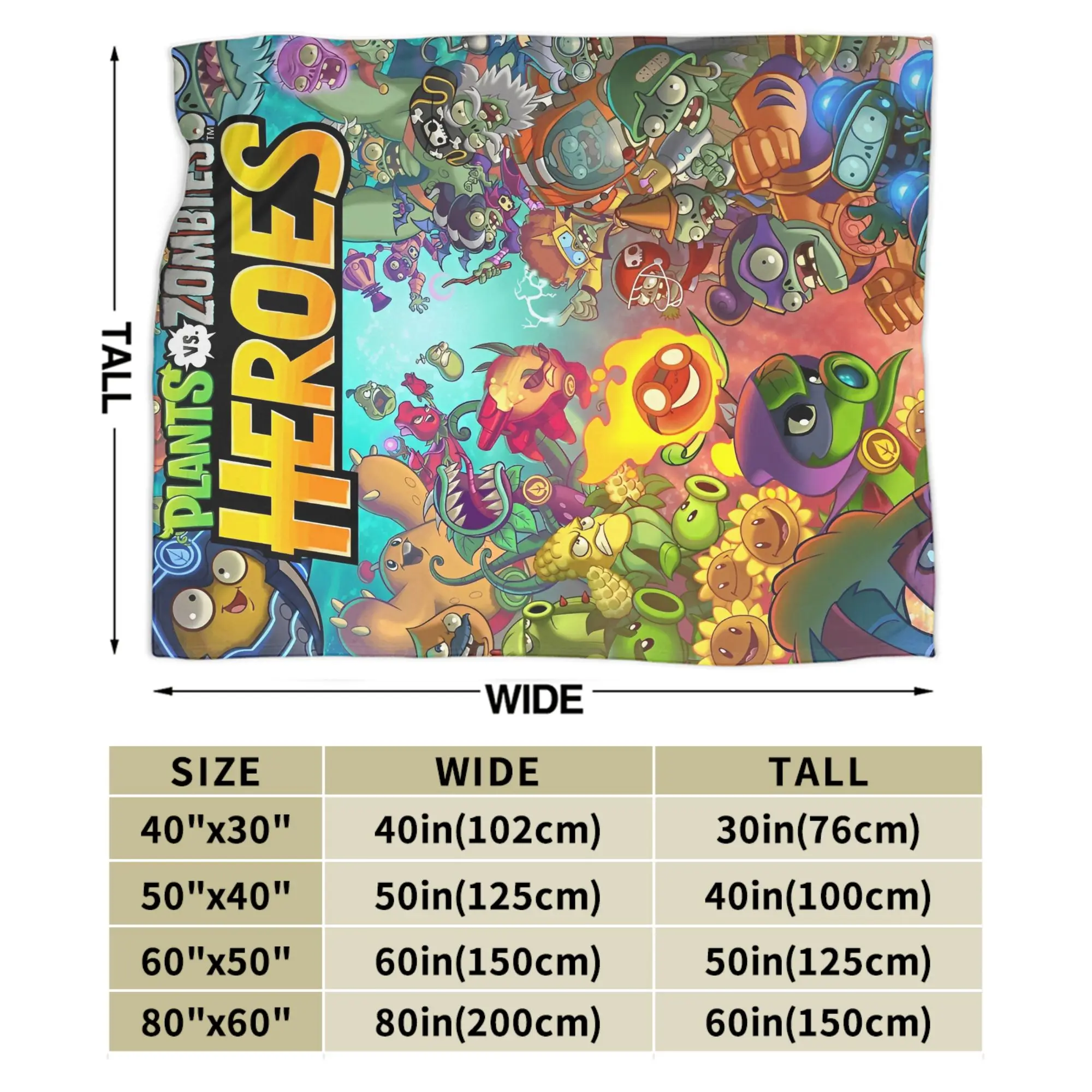 لعبة P-Plants-vs-Zombie بطانية جودة سوبر لينة رمي بطانية الشتاء الزخرفية الأريكة السرير مضحك المفرش #6