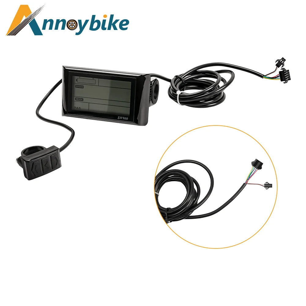 Ebike Controller 36V 48V 1000W 1500W Electric Bicycle Scooter Sine Wave Controller With SW900 LCD Display Throttle Accelerator