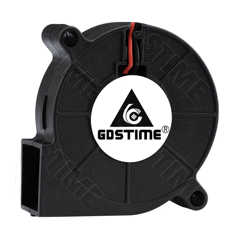 Gdstime 5015 24V Fan 12V 5V Radial Fan 50x15MM Turbo Fan Blower 50MM Dual Ball Cooler for 3D Printer Parts Ventilation Cooling
