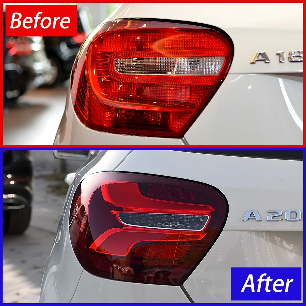 Car Taillights For Benz A Class W167 2013-2018 LED Auto Back Lamps Upgrade Dovetail Streamer Startup Effect Turn Signal Assembly