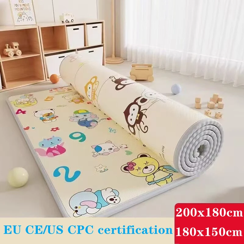 

Thicken 200x180/180x150cm Baby Crawling Mat Children EVA Educational Toys Kids Soft Floor Game Mat Chain Fitness Gym Game Carpet
