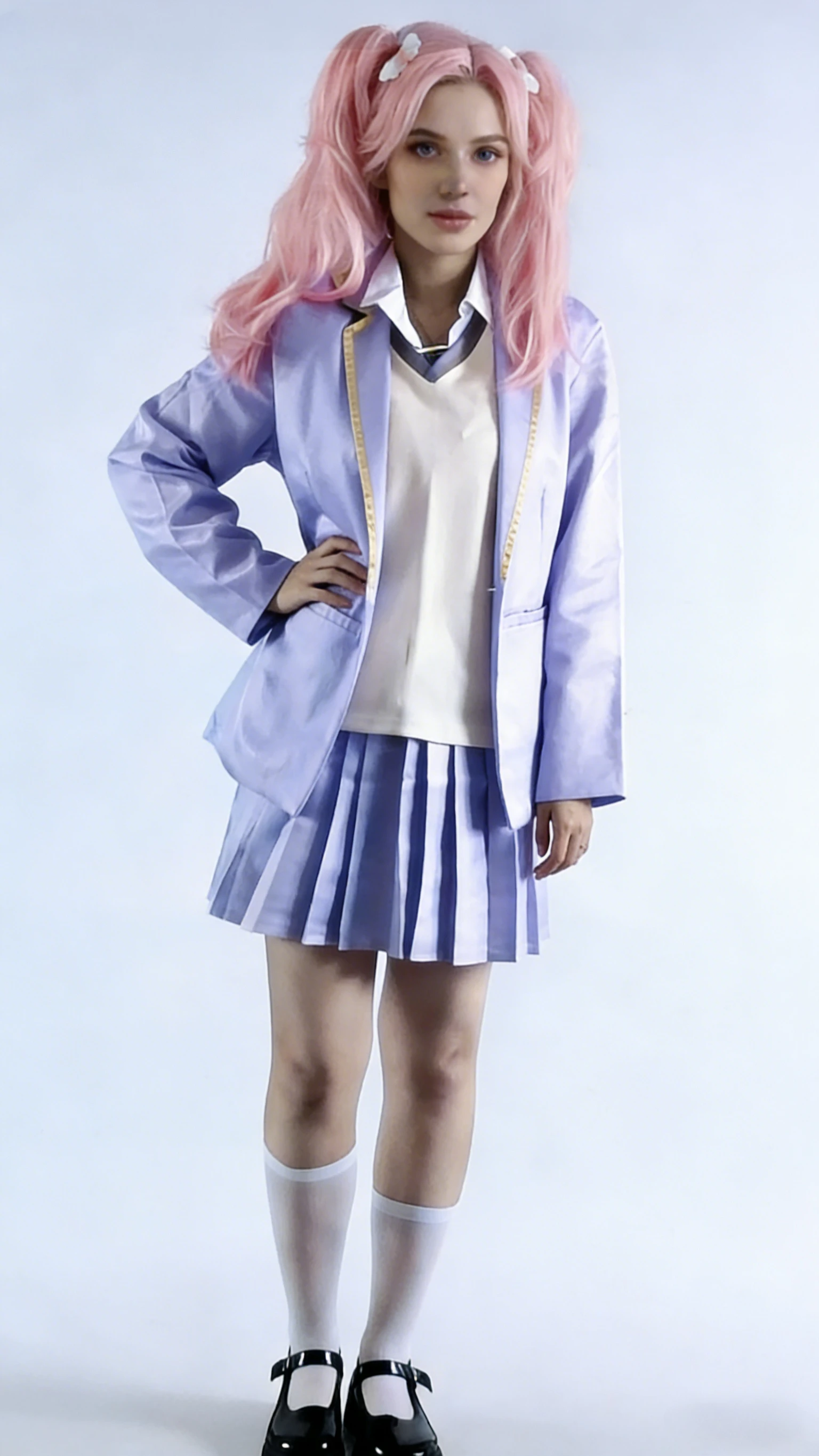 Anime Game Link Click Li Tian Xi Cosplay Costume Woman Girls JK School Halloween Christmas Cute Role-playing Costumes and Wigs view 4