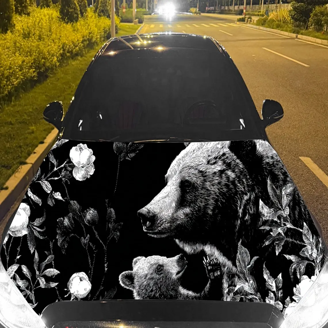 Car Decal Bear Fami…