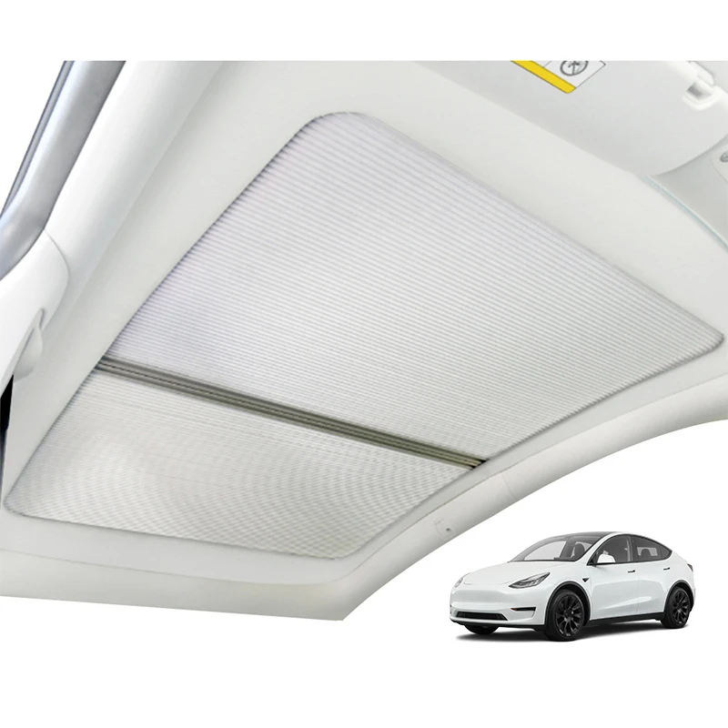 Car Interior Accessories Foldable Retractable Car Sunroof Sunshade For Tesla Model Y 2021 2022 2023