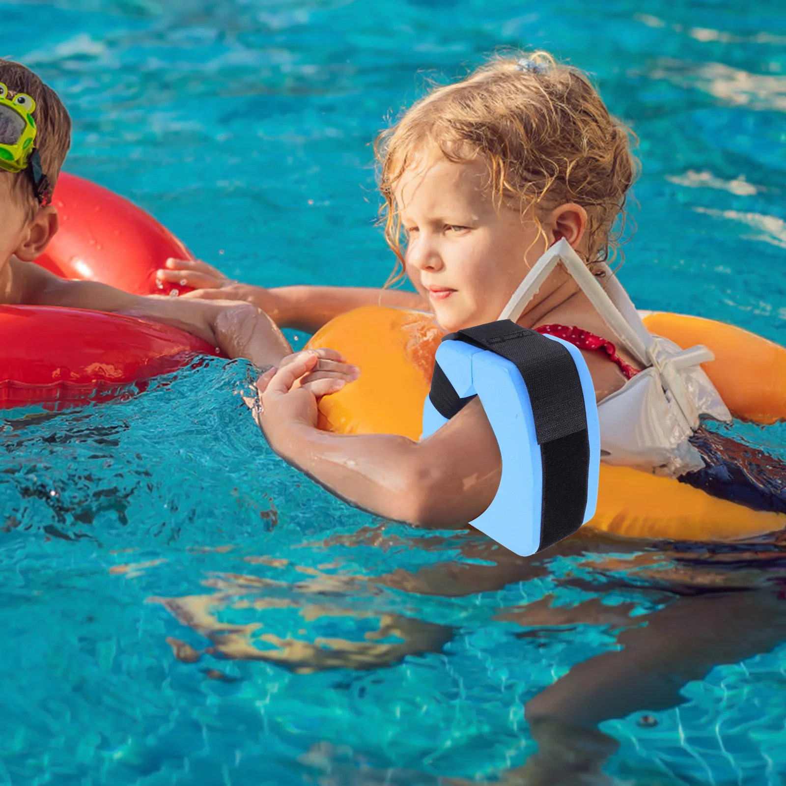 

1pc Swim Arm Floats: Thickened Eva Foam Swimming Sleeves For Adjustable Water Wings For Swimming Lessons Beginners