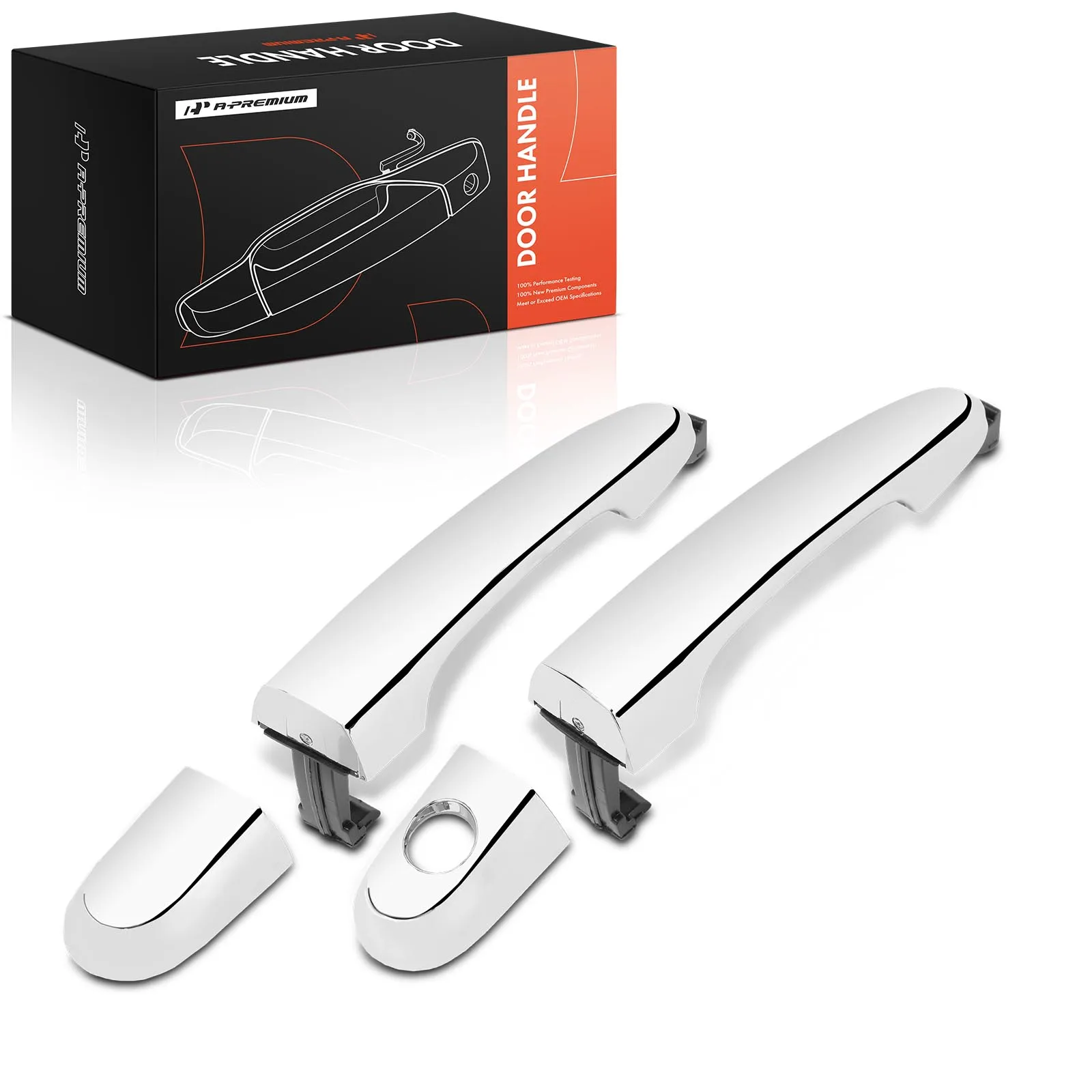 A-Premium 2Pcs Front Chrome Exterior Door Handle for Kia Sorento 2011-2015