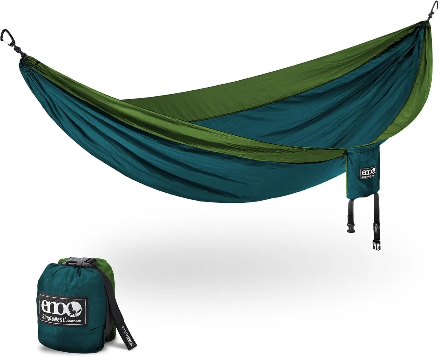 

ENO SingleNest Lightweight Camping Hammock for Outdoor Adventures, Portable and Durable