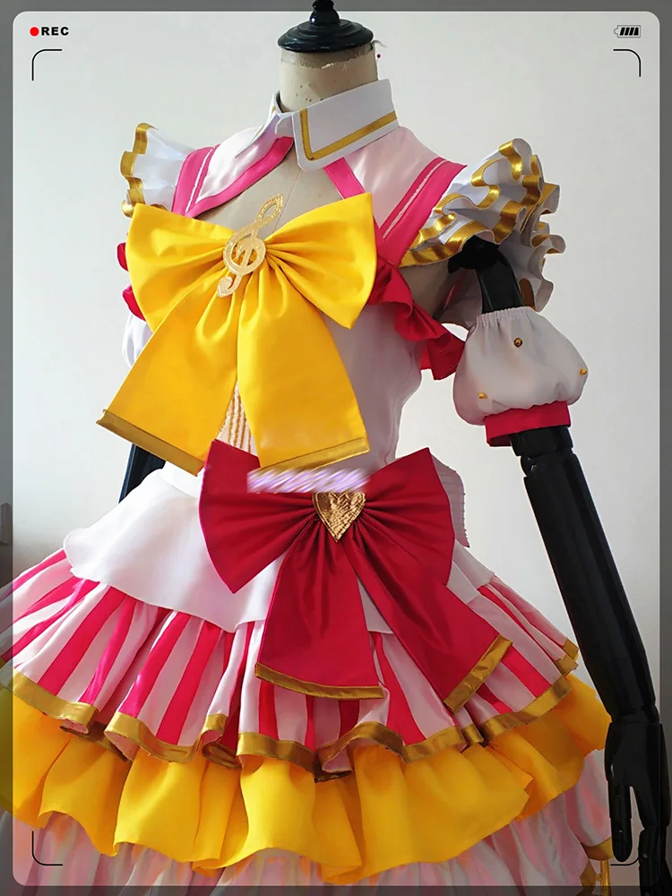 PriPara Sweet Idol Cos Manaka Laala Cosplay Costume Cute Women Cake Dress Anime Party Outfit A