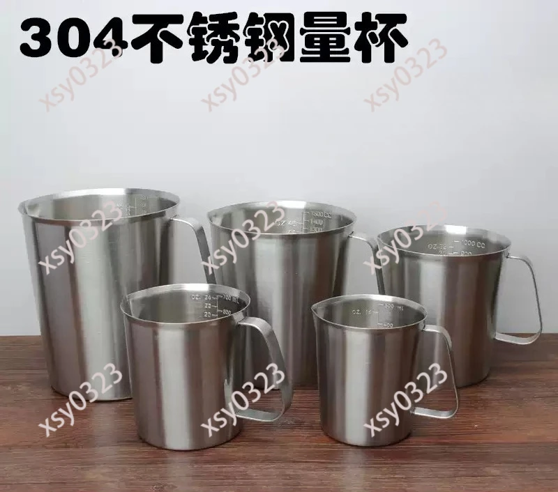 

304 Steel Graduated Measuring Cup, Heatable Milk Coffee Baking Tool
