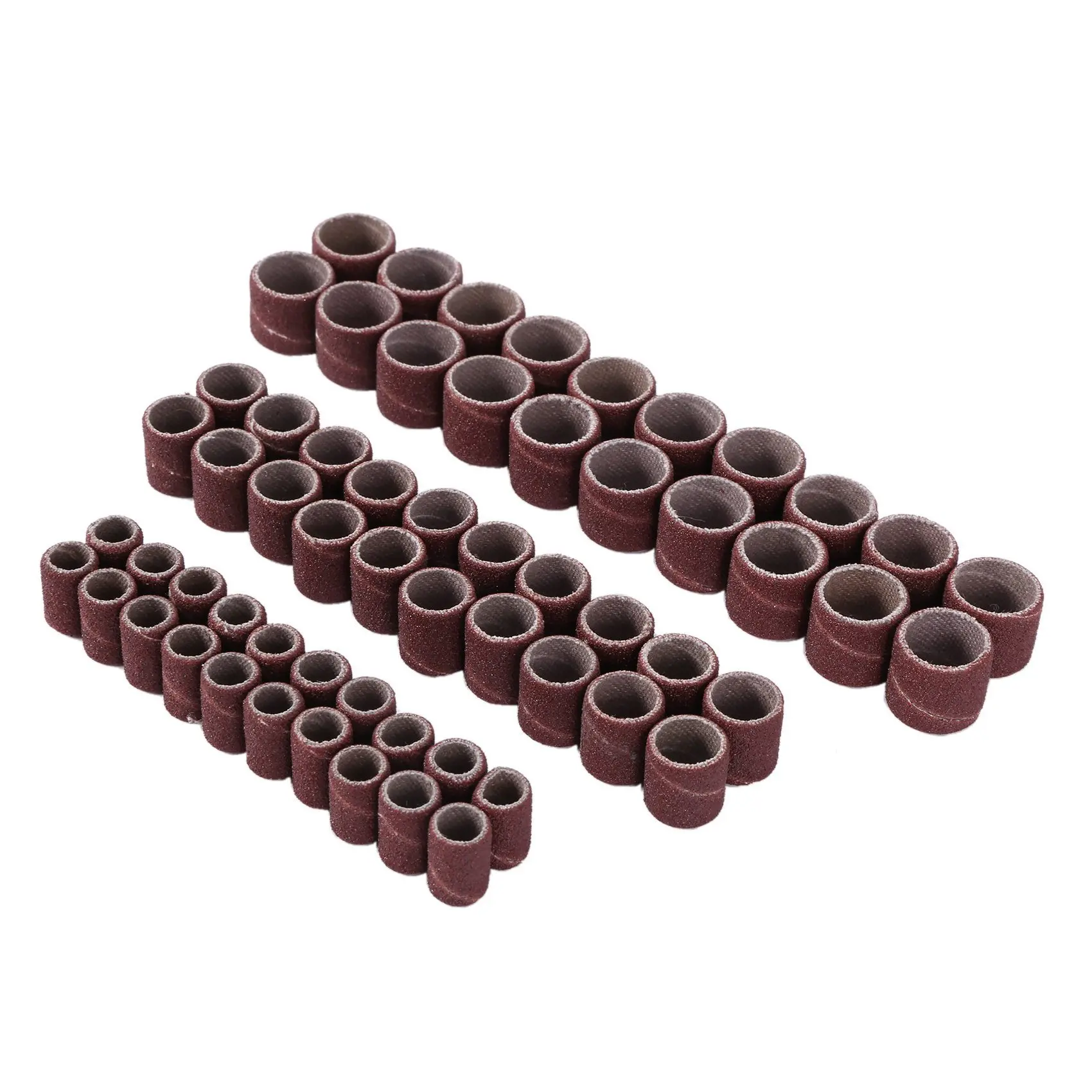 AC88-132 Pcs Drum Sanders Set Including 120 Pcs Sanding Bands And 12 Pcs Drum Mandrels