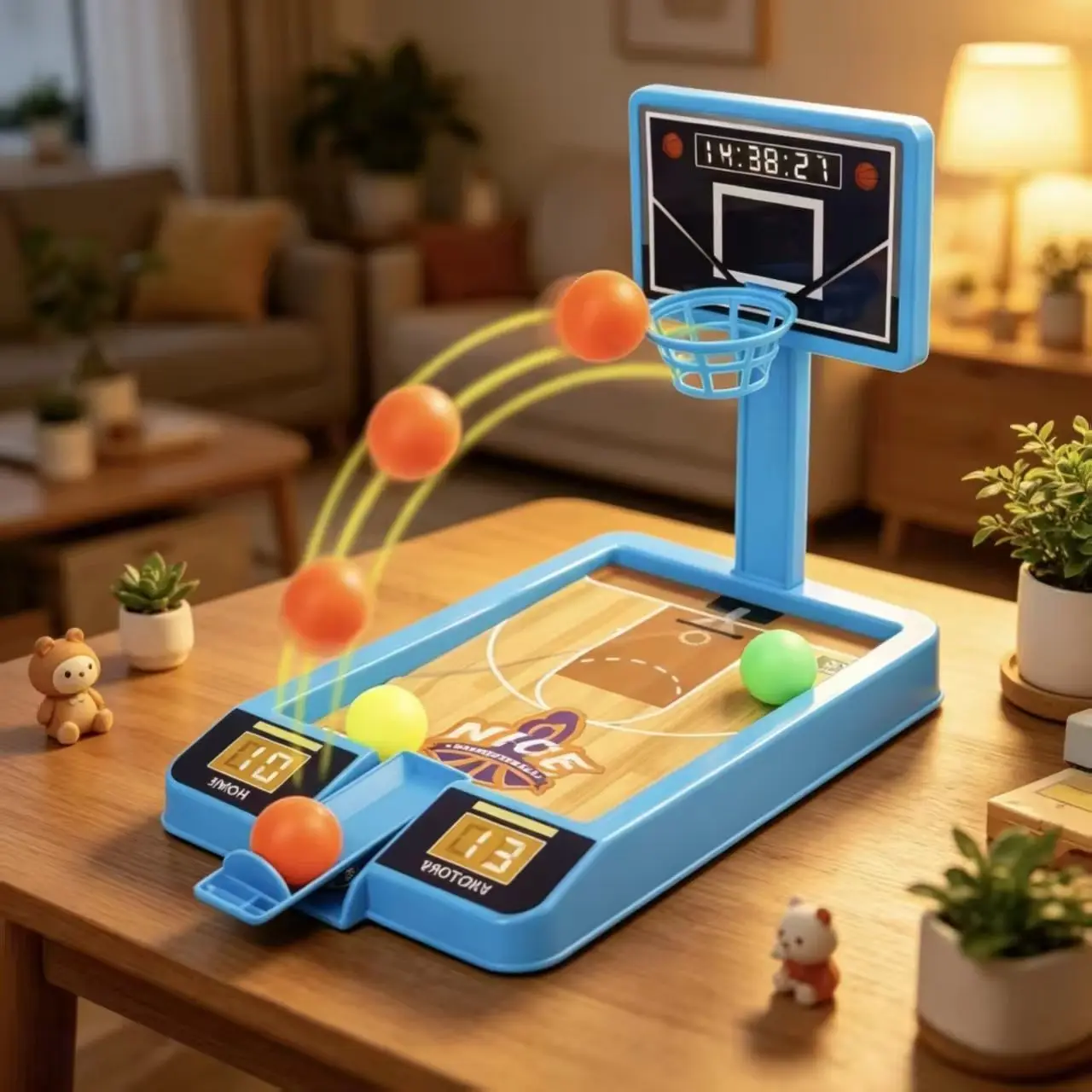 Board Game Mini Basketball Finger Shooting Machine Interactive Sport Games Desktop Toy Parent Child Interaction Children Indoor