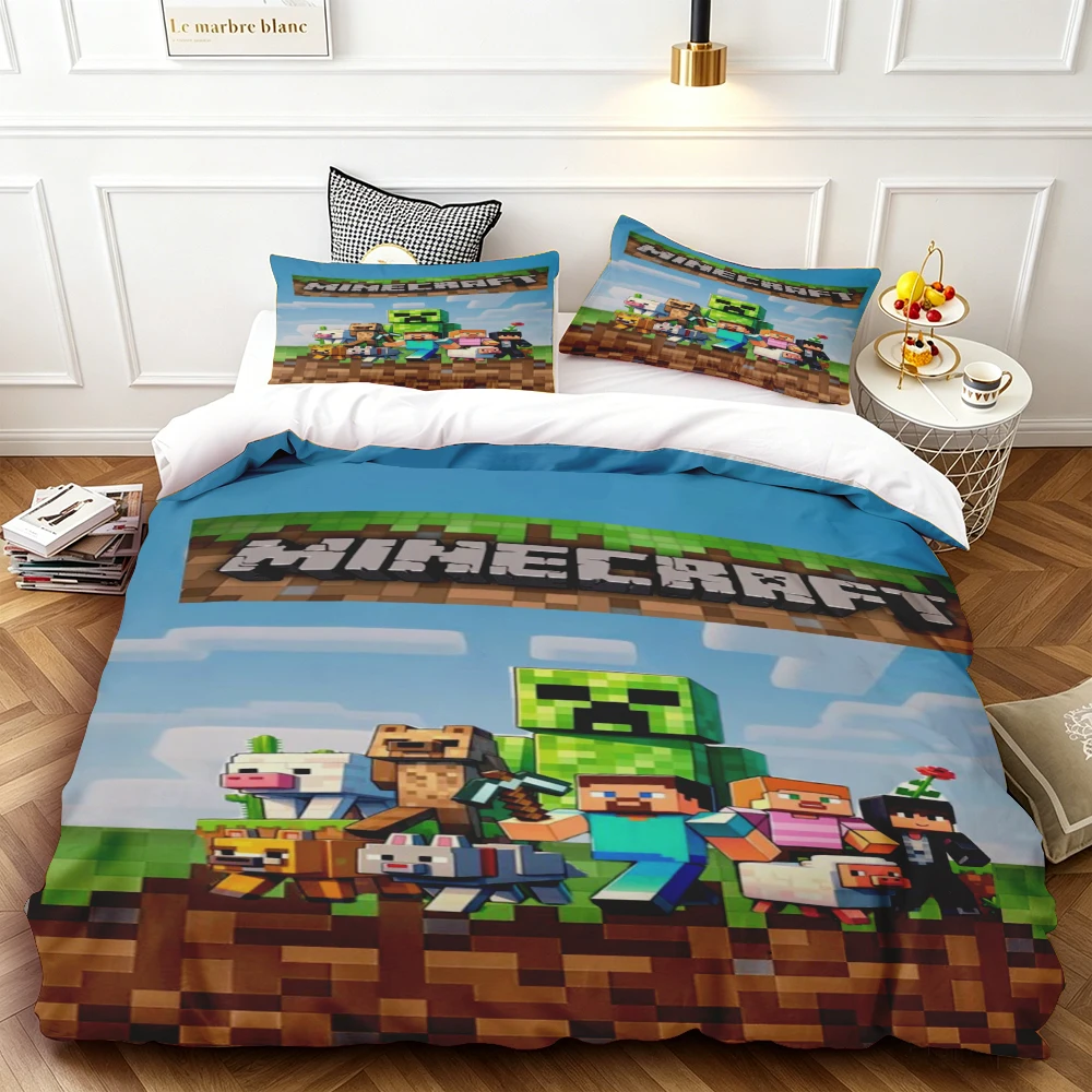 Twin Minecraft Duvet Cover Car - Gaming Accessories Minecraft 评论和价格