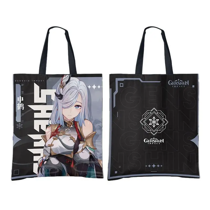 Impact Thickened Single Shoulder Anime Merchandise Handbag Large Capacity Genshin Canvas Crossbody Bag Ani