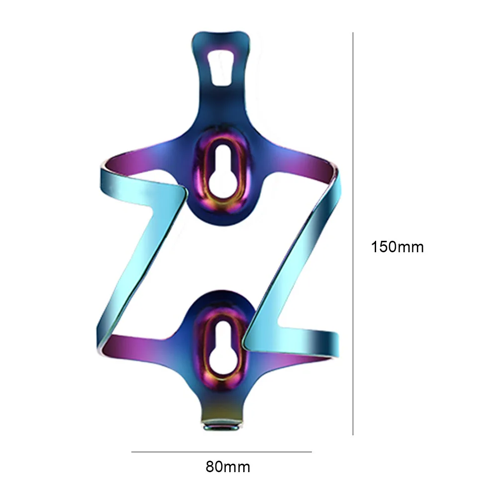 1 قطعة حامل زجاجة مياه للدراجة خفيف الوزن على الطرق/الجبل لركوب الدراجات على شكل قفص زجاجات الدراجة مع لامع متعدد الألوان