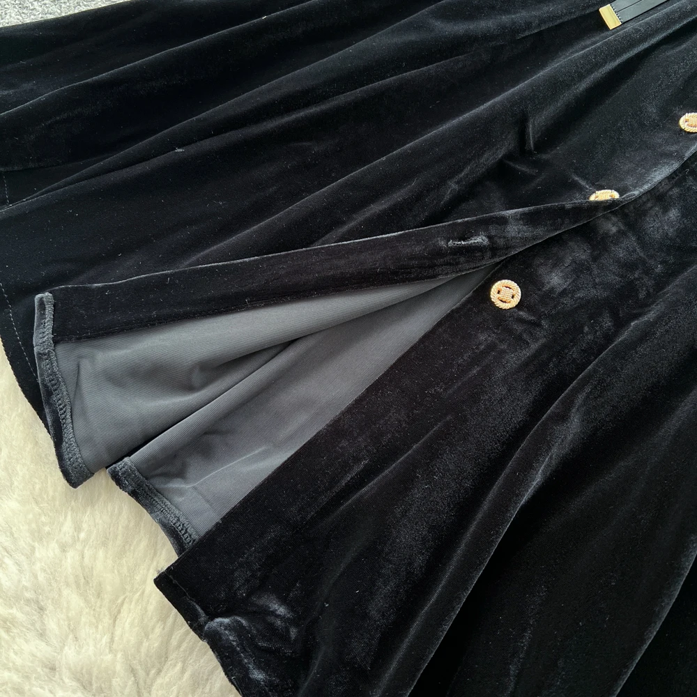 ชุดเดรสยาวแขนยาวผูกเชือกติดกระดุมทรงเข้ารูป สไตล์หรูหราทันสมัย เหมาะสำหรับงานปาร์ตี้ งานกลางคืน แฟชั่นสตรีท ฤดูใบไม้ร่วง