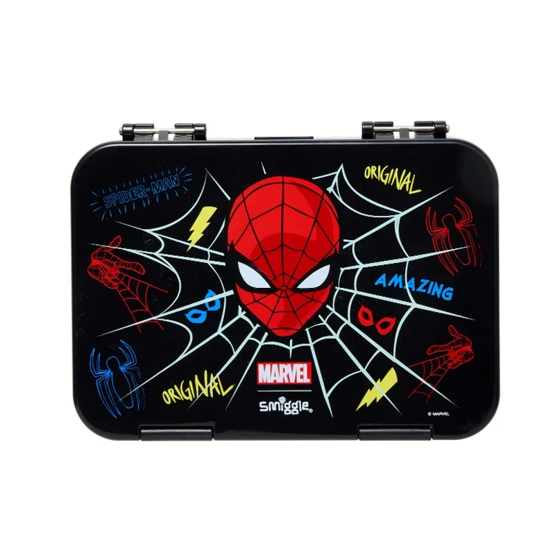 Smiggle Spider-man Children Stationery Student School Bag Lunch Bag Lunch Box Wallet Pencil Box  Water Cup For Student Gift