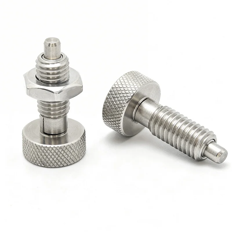 Telescopic Knurling Head Knob Plunger Spring Positioning Stop Index Pin M6M8M10M12M16