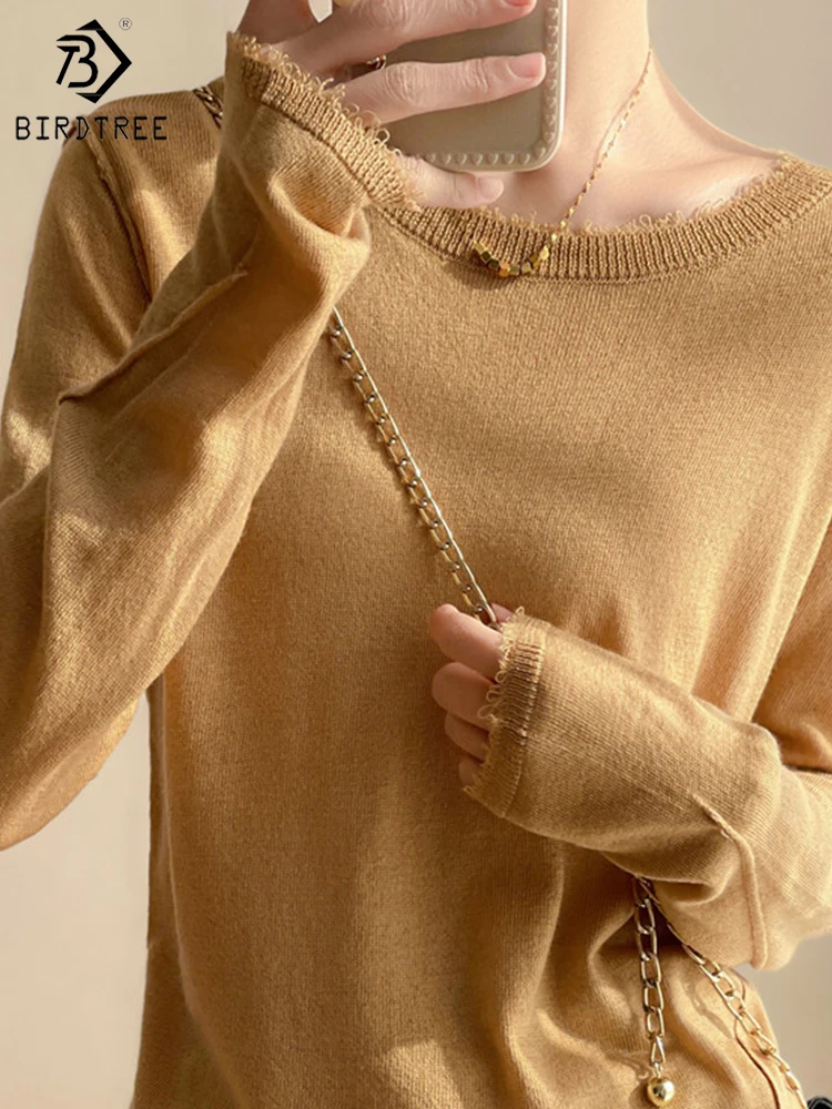 100% Wool Knitted Women Sweaters And Pullovers Long Sleeve Turtleneck Warm Female Pullover Knit Tops Jumper Clothes Wild S21708X