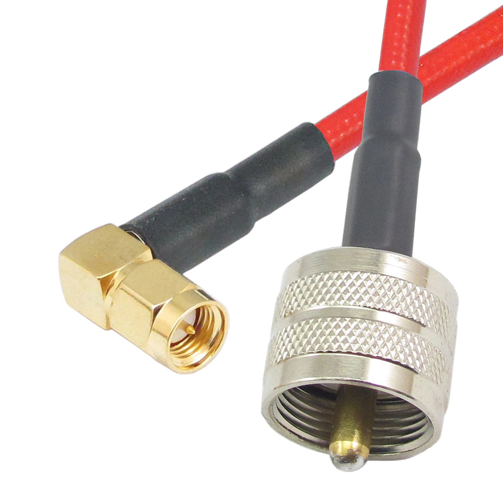 

RG402Red FEP UHF Male to SMA Male Right Angle 90 Degree Plug Semi Rigid Flexible Coaxial Cable Low Loss RF 50ohms Coax Koaxial